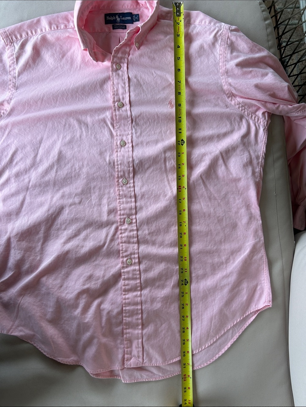 Ralph Lauren Light Pink Button-Down Oxford Shirt - Picture 5 of 5